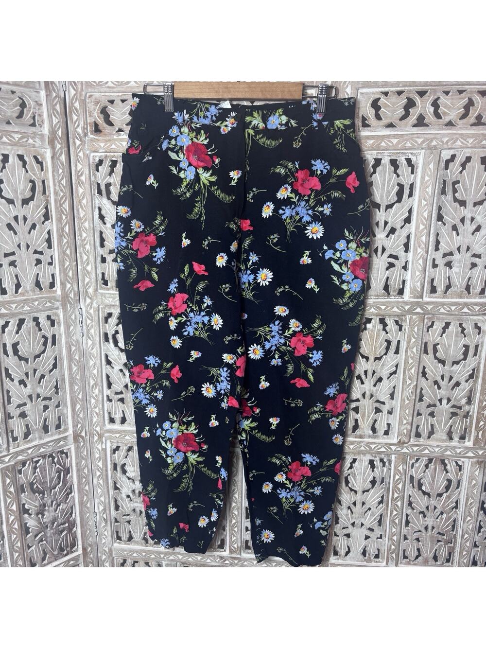 Kenzo Studio Paris Vintage Baggy Pants Avant Garde Lagenlook Floral Vacation 14